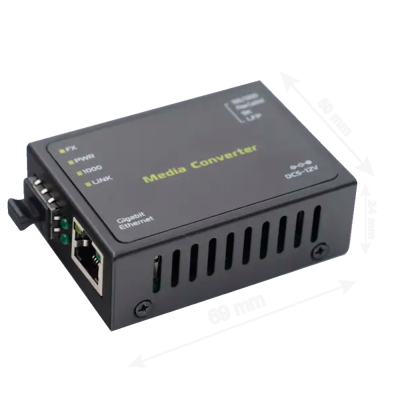 Conversor de mídia 1x Ethernet RJ45 1x SFP-MC-1GE-SFP-MINI