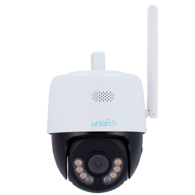 Câmara PT‑IP Uniview UHO‑P1H‑M3F4D 3 MP com Luz de Alerta, Auto‑Tracking e Áudio Bidirecional Câmara PT‑IP Uniview UHO‑P1H‑M3F4D 3 MP com Luz de Alerta, Auto‑Tracking e Áudio Bidirecional