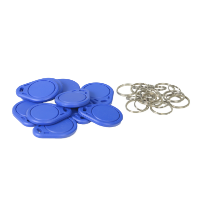 Porta-chaves TAG de proximidade regravável ID por radiofrequência MF Passivo : Cor azul-TAG-MF-WR