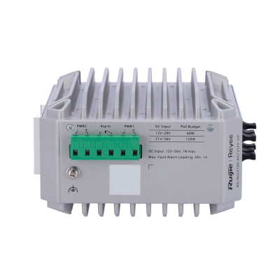 Reyee Switch Industrial PoE Cloud Capa 2 4 portas Gigabit PoE+ + 2 portas Gigabit SFP 30W por porta 802.3af/at / Máximo 120W-Ruijie RG-NIS3100-4GT2SFP-HP