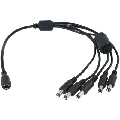 Cabo Split Energia 1 F para 5 M de 300 mm-A-CCTV A-COM-DC/M-5XDC/FM-A-CCTV A-CON-DC/M-5XDC/FM