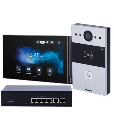 Kit Videoporteiro Akuvox AK-KIT05-IP-ANDROID