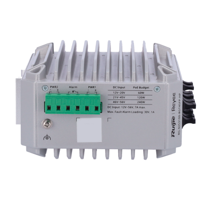 Reyee Switch Industrial PoE Cloud Capa 2 8 portas Gigabit PoE+ + 4 portas Gigabit SFP 30W por porta 802.3af/at / Máximo 240W-Ruijie RG-NIS3100-8GT4SFP-HP