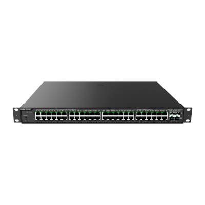 Reyee Switch PoE Cloud Layer 2 48 portas Gigabit PoE + 4 Gigabit SFP 30W por porta 802.3af/at / Máximo 370W-Ruijie RG-NBS3100-48GT4SFP-P