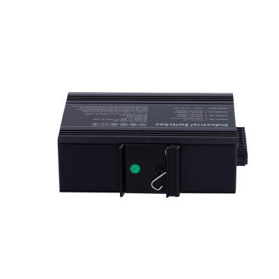 Switch PoE Marca Branca - Montagem em carril DIN 4 portas Gigabit + 2 SFP Gigabit 90W portas 1 ou 2 / 30W porta 3-4 / Máximo 120W-SW0604HIPOE-MGF-120-DIN