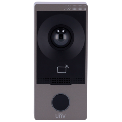 Placa Exterior de Videoporteiro Uniview UV-OEU-201B-HMK-W (IP, 1 apartamento)