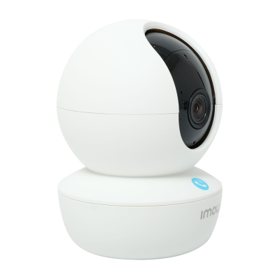 Câmara de vigilância branca Imou com lente preta e forma arredondada