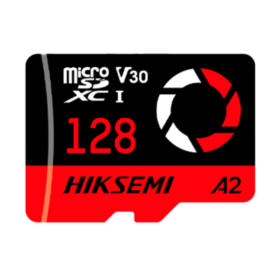 Cartão MicroSD Hikvision HS‑TF‑E3 (STD) 128 GB Classe 10/U3/V30/A2 – Gravação 4K Fiável