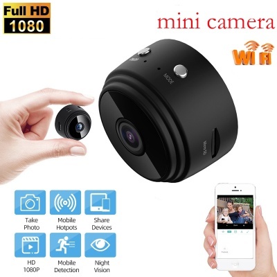 Mini Câmara c/ Bateria - Wireless, Full HD c/ fixação magnética