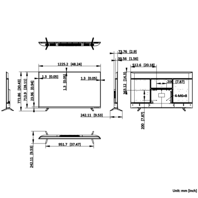Monitor LED 4K Hikvision DS-D5055U3-1V0S