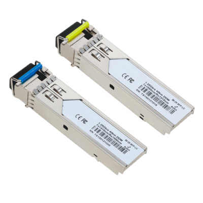 Pareja de módulos transceptores SFP Tx 1550/1310 nm Rx 1310/1550 nm Fibra monomodo-SFP-TR1513EX-40SMF-LC
