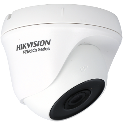 Câmara com fios (Coaxial) Turret Branca 1mpx 2.8mm 30m  - Hikvision HWT-T110-P