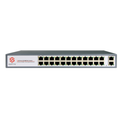 Switch 26 portas (24 portas + 2 SFP)-lojaCCTV SW2624POE-250W