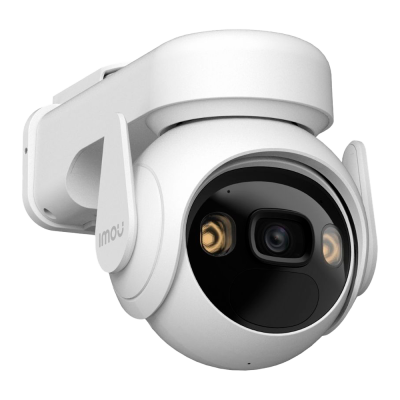 Câmara de segurança branca Imou com lente preta e suporte