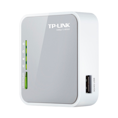 TP-LINK Router Wifi portátil 3G/4G Conexões Ethernet, USB-TL-MR3020