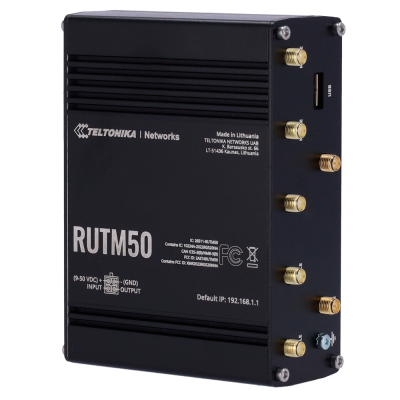 Teltonika Router Industrial 5G 5G Sub-6Ghz SA/NSA Dual SIM 5 portas 10/100/1000Mbps-TK-RUTM50