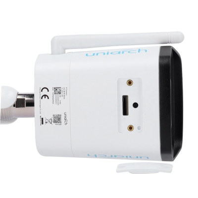 Câmara Bullet IP Uniview UHO‑B1R‑M2F4 2 MP Wi‑Fi com IR 30 m, Microfone e Resistência IP67 Câmara Bullet IP Uniview UHO‑B1R‑M2F4 2 MP Wi‑Fi com IR 30 m, Microfone e Resistência IP67