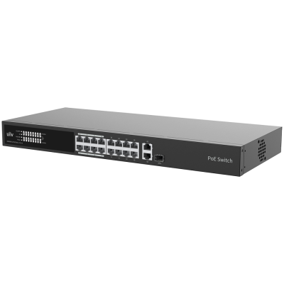 Switch PoE Cloud Uniview 16 Portas + 2 Uplink | Gestão Remota