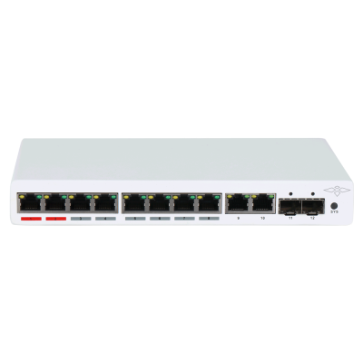 Switch PoE X-Security 8 Portas PoE + 2 Uplink RJ45 + 2 SFP Velocidade 10/100/1000 Mbps-X-Security XS-SW1208HIPOE-MGF-110