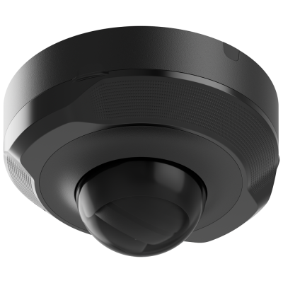 Câmara com fios (PoE) Mini-Dome Preta 5mpx 2.8mm 35m Microfone IP65-Ajax AJ-DOMECAM-MINI-5-B