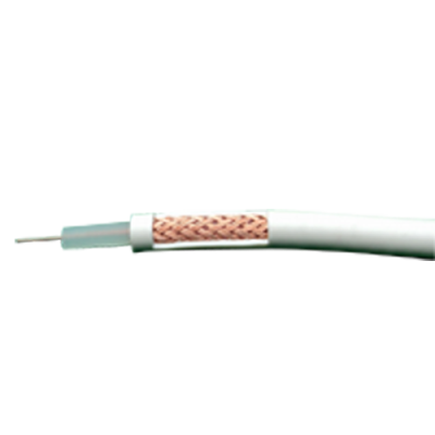 Cabo coaxial RG59, 100 metros - Branco-lojaCCTV RG59-100B-lojaCCTV RG59-100B