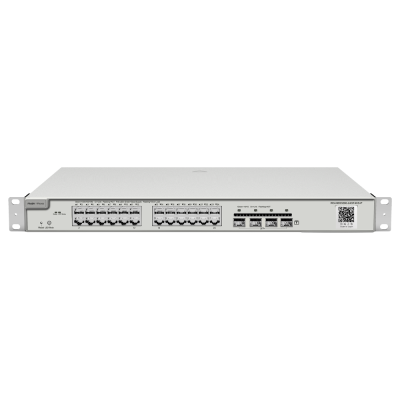 Reyee Switch PoE Cloud Layer 2 24 portas PoE Gigabit+ 4 10Gbps SFP+ 30 W por porta 802.3af/at / Máximo 370W-Ruijie RG-NBS3200-24GT4XS-P