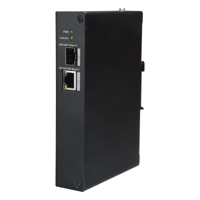 X-Security Switch de mesa 1 puerto1 RJ45 + 1 porta SFP fibra-X-Security XS-SW02FC-DIN