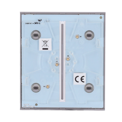 Painel central para interruptor compatível com AJ-LightCore 2G - cinza-Ajax AJ-CENTERBUTTON-2G-GRE