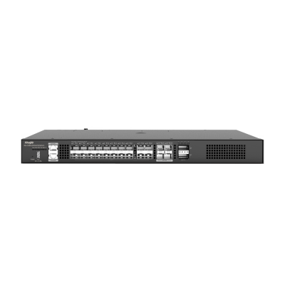 Ruijie Switch Cloud gerenciável L3 20 SFP+ + 4 SFP28 + 2 QSFP+ 20 x 1/2.5/10Gb + 4 x 10/25Gb + 2 x 40Gb-RG-CS86-20XS4VS2QXS-D