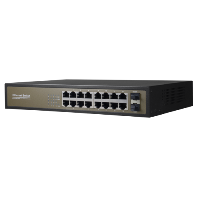 Switch 16 porta Gigabit RJ45 - 2 SFP-Safire SW1816GT-2GF