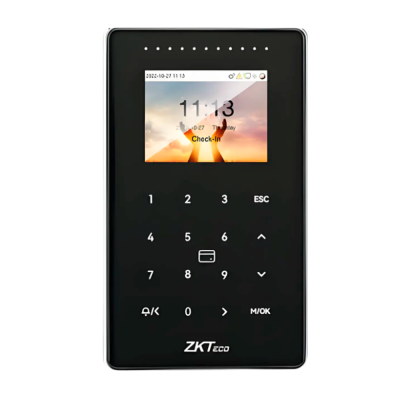 Controlo de acesso e de presença IP65 IK04 Cartão EM e PIN 50.000 cartões | 200.000 registos-ZK-SC800-1-W-B
