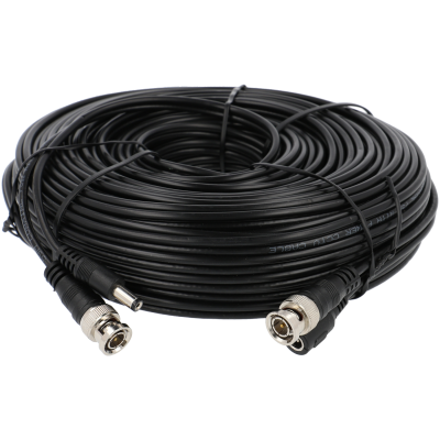 Cabo RG59 combinado coaxial + energia DC de 30 m-A-CCTV A-COAXIAL-30M-A-CCTV A-COAXIAL-30M