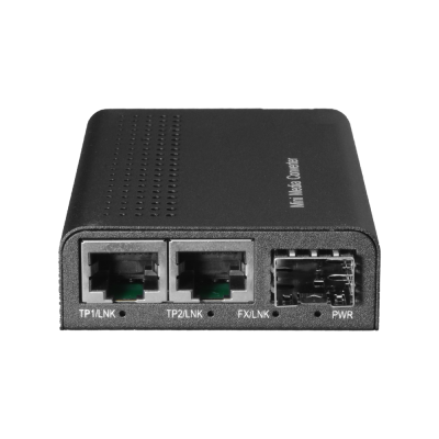 Conversor de mídia 2x Ethernet RJ45 1x SFP-MC2GE-SFP