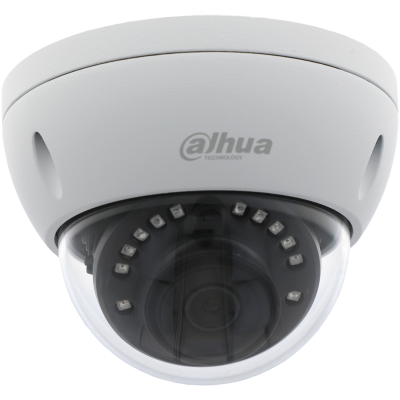 Câmara com fios (Coaxial) Mini-Dome Branca 2mpx 2.8mm 30m IP67 IK10 - Dahua HAC-HDBW1200E