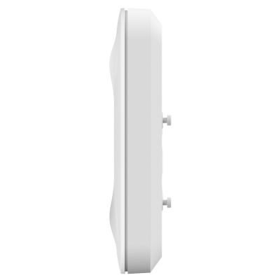 Rádio portátil retro branco vista lateral