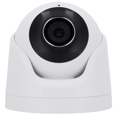 Câmara com fios (PoE) Turret Branca 5mpx 4mm 35m Microfone IP65-Ajax AJ-TURRETCAM-5-0400-W