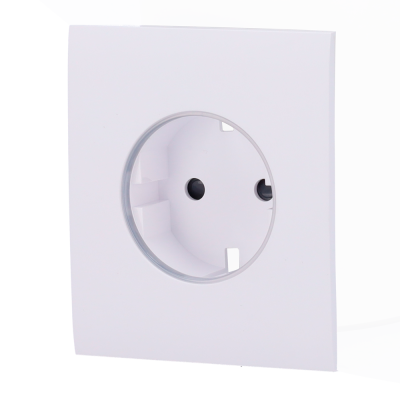 Cobertura central para ficha inteligente e tipo F Compatível com AJ-OUTLETCORE-SMART Indicador LED do estado da tomada e do consumo de energia-Ajax AJ-CENTERCOVER-SMART-W