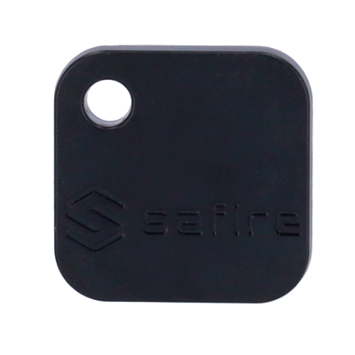 Porta-chaves TAG de proximidade ID por radiofrequência EM passivo: Cor preta-Safire SF-TAG-EM-BK