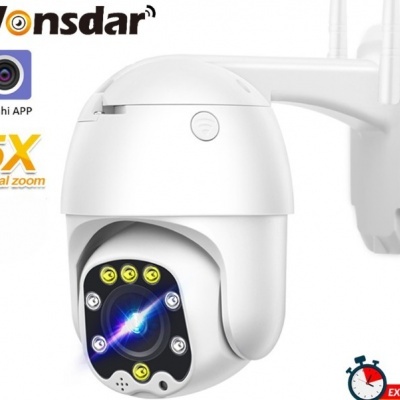 Câmara PTZ WiFi de 2 megapixel's Full HD, Zoom 5X (Lente de 2.7-13.5 mm)