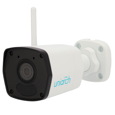 Câmara IP Bullet 2MP Uniarch UV-UHO-B1R-M2F3 PoE IR 30m H.265+ Exterior IP67