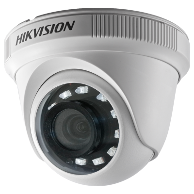 Sistema de Videovigilância com fios (RG59), 4 Câmaras Turret com 2 mpx da Hikvision