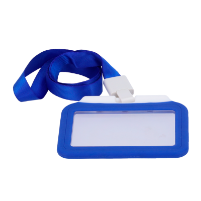 Porta-cartões Disposição horizontal Película de proteção em plástico-CARD-HOLDER-H-BLUE