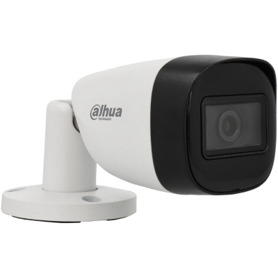Câmara com fios (Coaxial) Bullet Branca 4mpx 3.6mm 30m IP67 - Dahua HAC-HFW1400CM