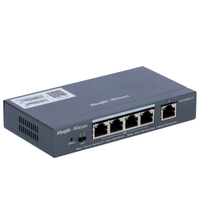 Switch de rede Ruijie Reyee RG-ES205G-P cinzento com 5 portas RJ45