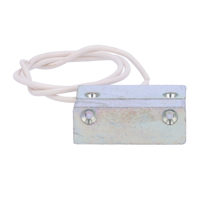 Sensor magnético prateado com cabo branco