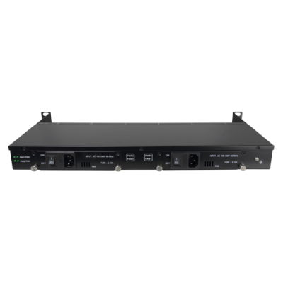 Rack 1U 12 Slots com Fonte Redundante lojaCCTV RACK-1U12MC-AC220D