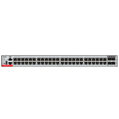 Ruijie Switch Cloud gerenciável L3 48 portas PoE RJ45 + 4 portas SFP+ 48 Portas Gigabit + 4 Portas 10G-RG-CS83-48GT4XS-PD Ruijie Switch Cloud gerenciável L3 48 portas PoE RJ45 + 4 portas SFP+ 48 Portas Gigabit + 4 Portas 10G-RG-CS83-48GT4XS-PD