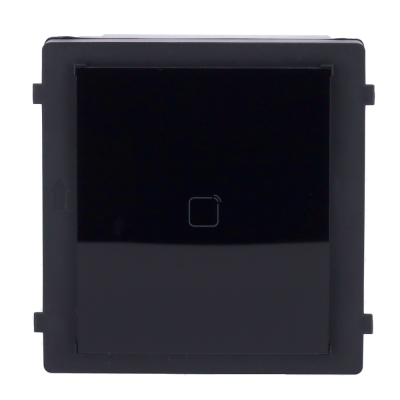 Interruptor de luz quadrado preto com símbolo quadrado