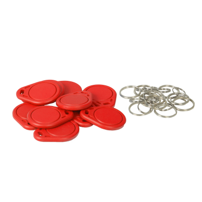 Porta-chaves TAG de proximidade numerado ID por radiofrequência EM passivo: Cor vermelha-RFID-TAG-R