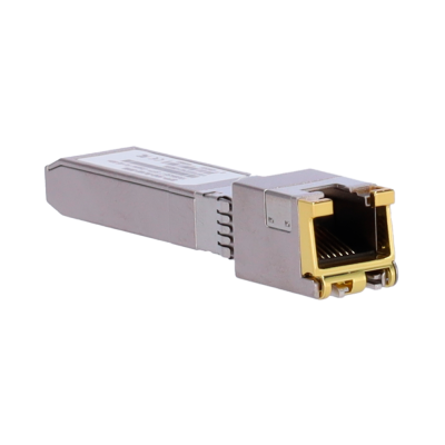 Módulo transceptor SFP+ Porta de cobre com conetor RJ45 Velocidades suportadas 2.5G/5G/10G-SFP-10G-RJ45-80M